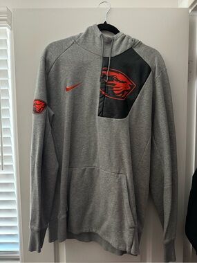 Oregon State Nike Gray Pullover Hoodie
